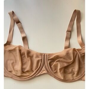 SKIMS NWOT Ultra fine mesh No Show Balconette Underwire 4 Back hooks Size 38 D